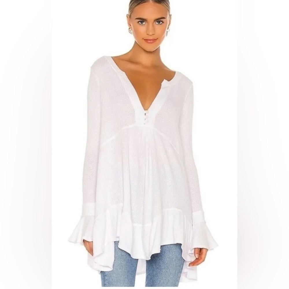 FREE PEOPLE OLIVIA HENLEY TUNIC TOP
